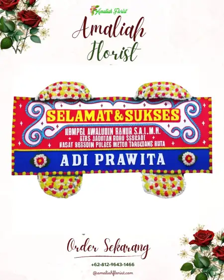 Papan Bunga Ucapan Selamat Plandaan